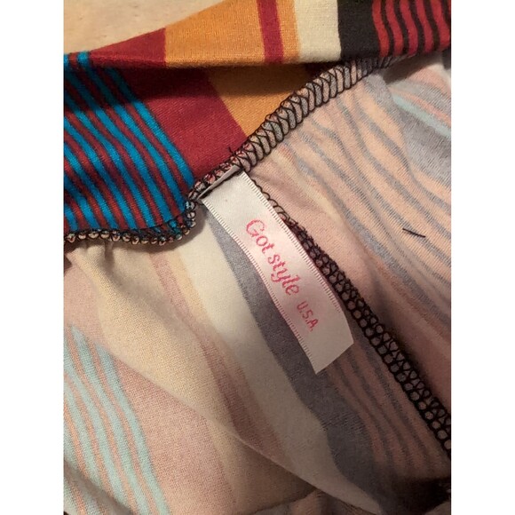 Super wide legged striped pants size medium - Picture 4 of 6